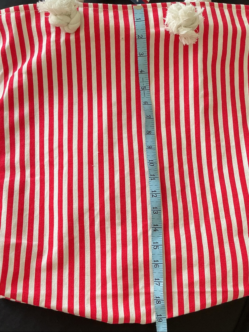 Red & White Striped Rope-Handle Tote - Picture 2 of 5
